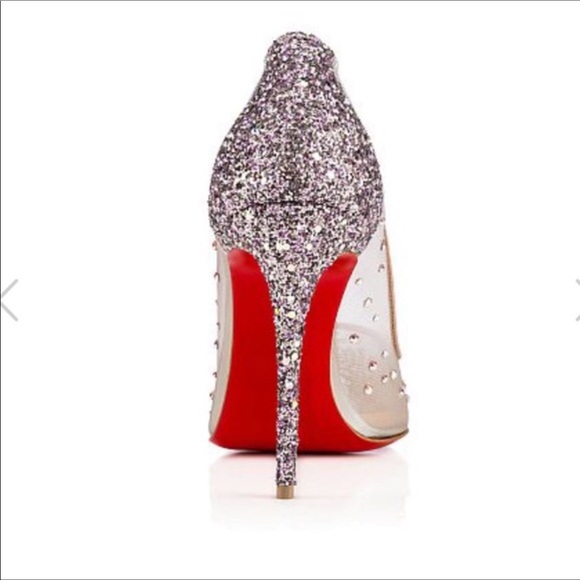 Christian Louboutin Strass Follies Glitter Pumps - Picture 2 of 8